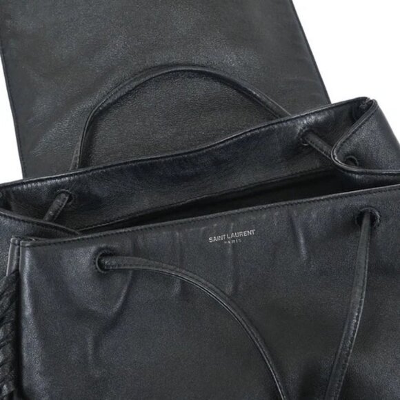 Saint Laurent Black Fringe Festival Backpack GNR415196.0616 145865 main image 7